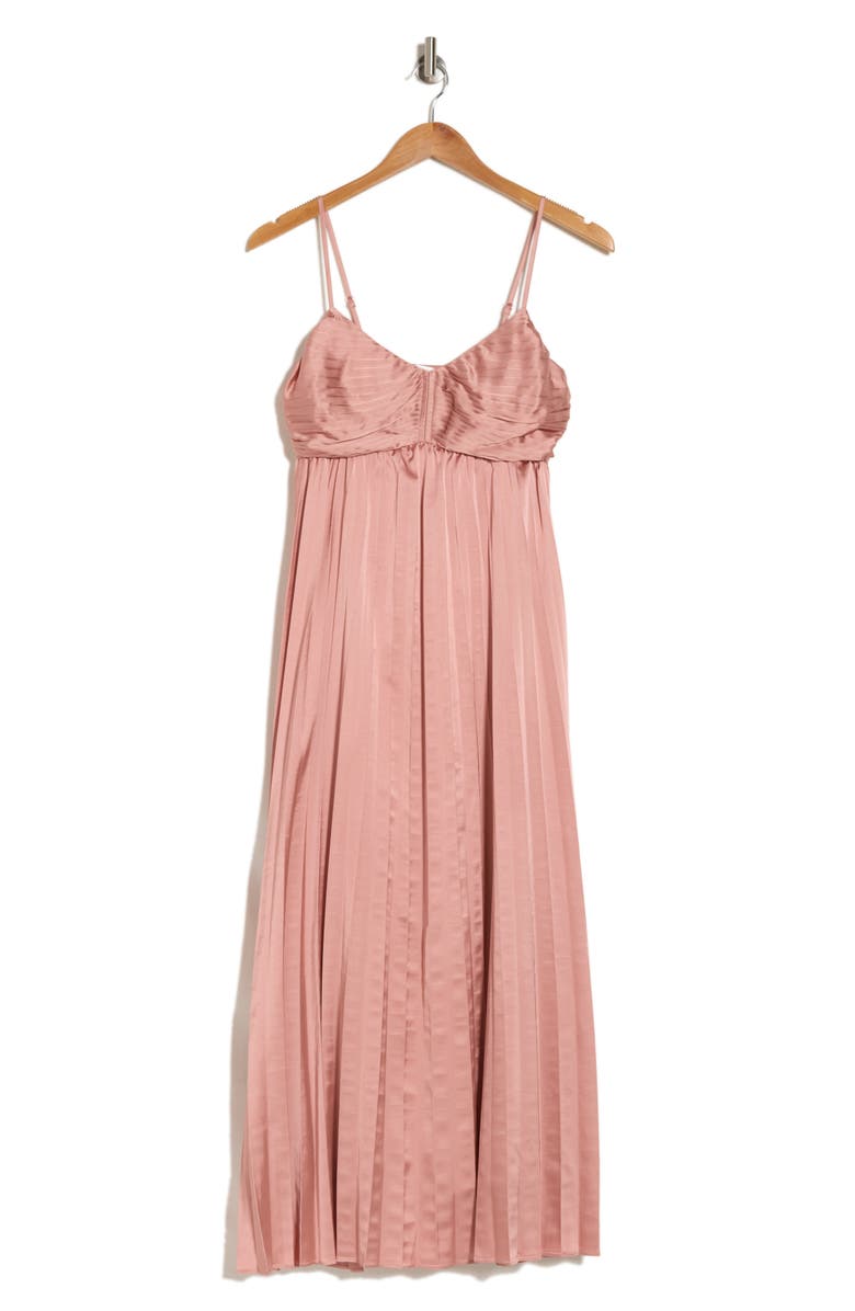 Blu Pepper Pleated Midi Sundress, Alternate, color, Dusty Pink