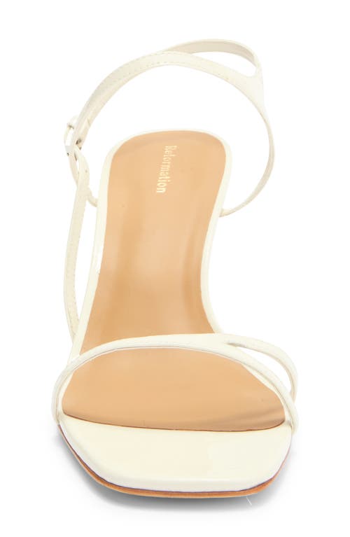 Reformation Genni Strappy Sandal In White