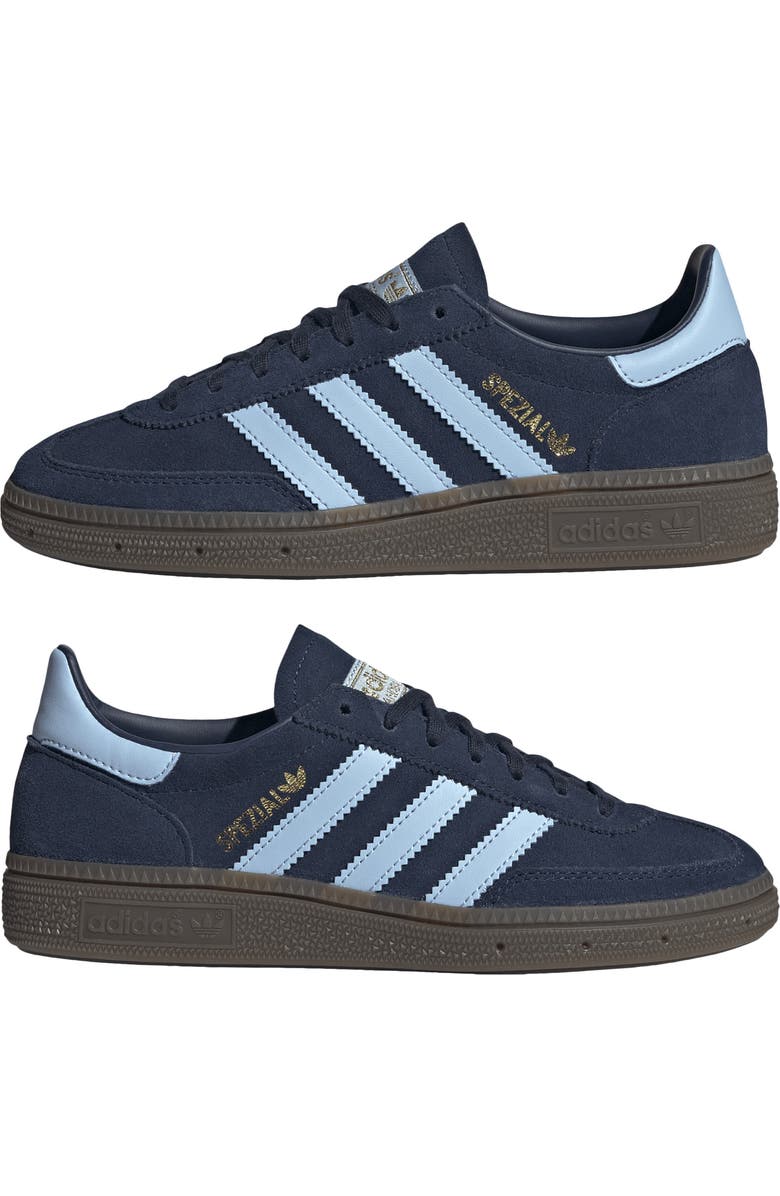 adidas Kids' Handball Spezial Sneaker, Alternate, color, Collegiate Navy/Clear Sky/Gum