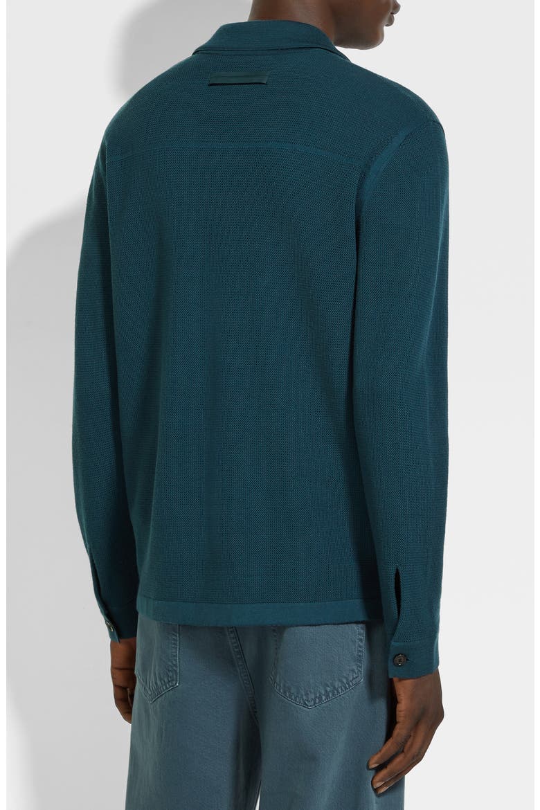 Wool Cardigan, Alternate, color, DARK GREEN SOLID