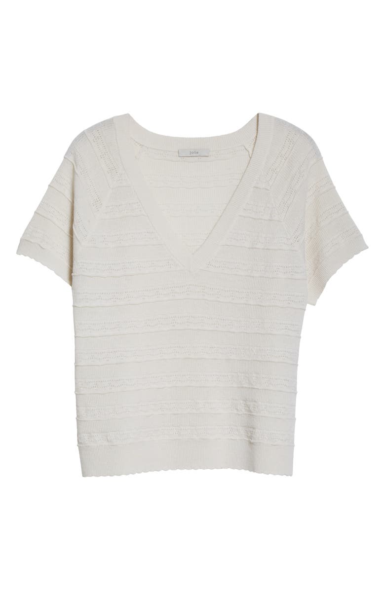 Joie Anoushka Short Sleeve Merino Wool Sweater, Alternate, color,