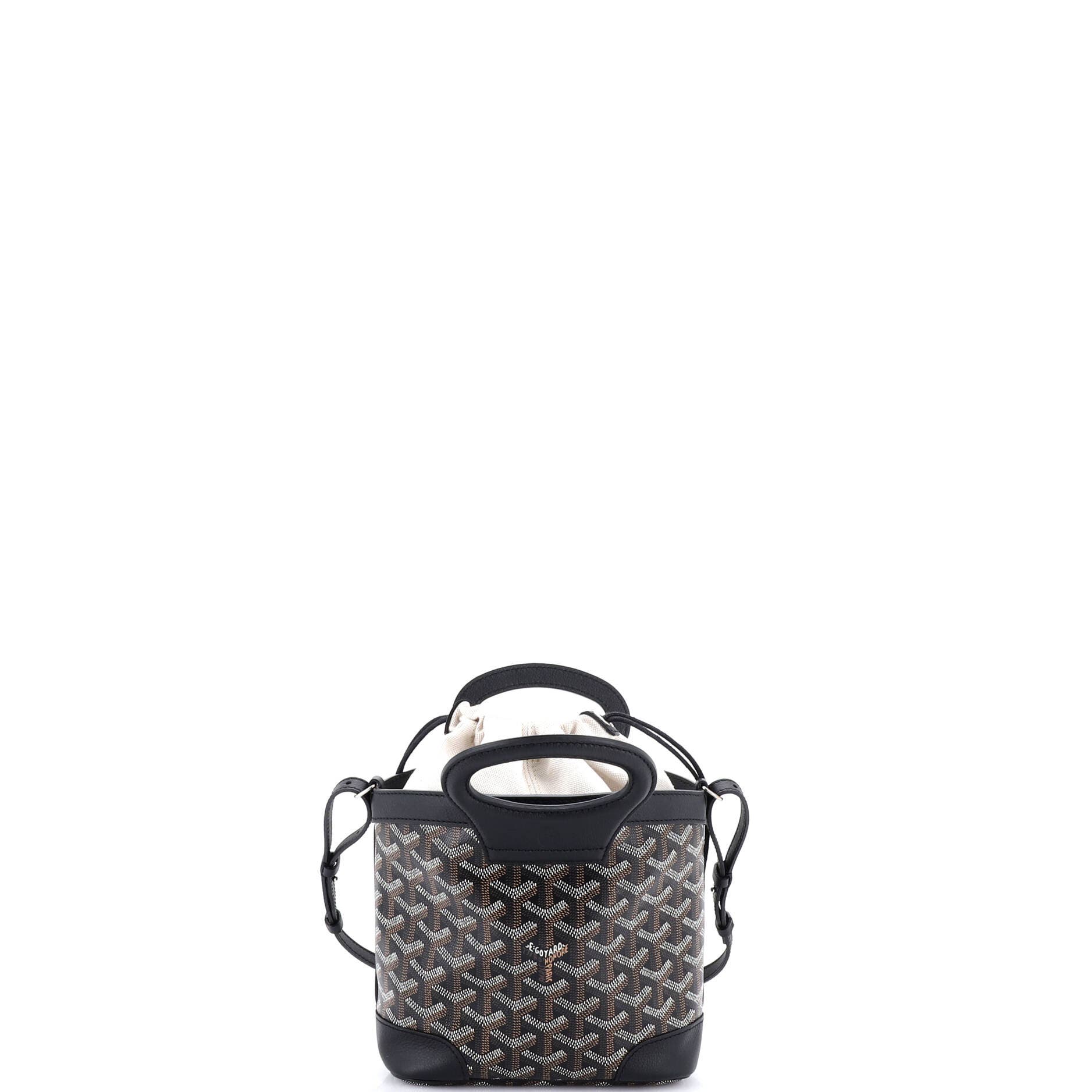 Pre-Owned Goyard Beluga Bag Coated Canvas Mini, Alternate, color, Black