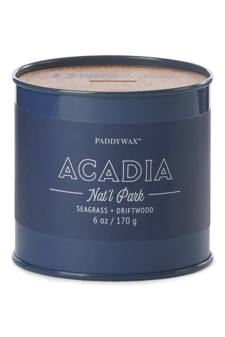National Parks 6 oz. Candle, Main, color, ACADIA NAVY GLOSSY