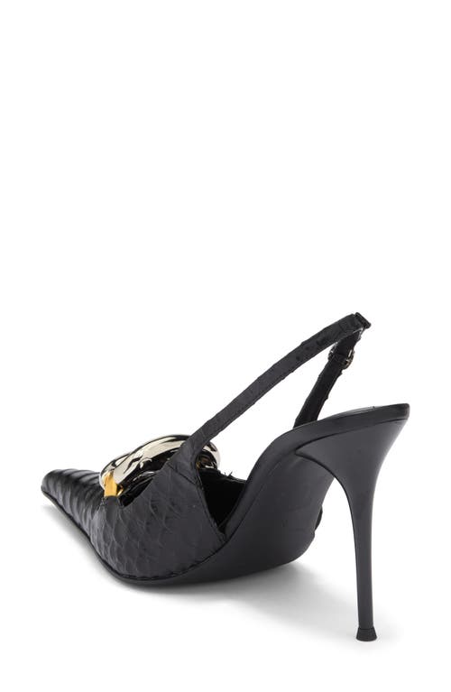 Jeffrey Campbell Enterprise Pointed Toe Slingback Pump In Black