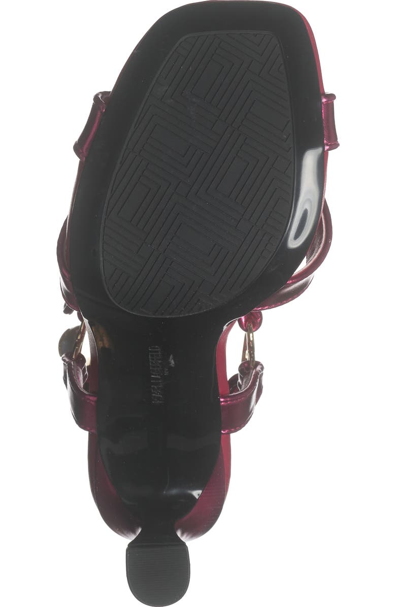 KARL LAGERFELD PARIS Daelin Ankle Strap Sandal, Alternate, color, Hot Pink