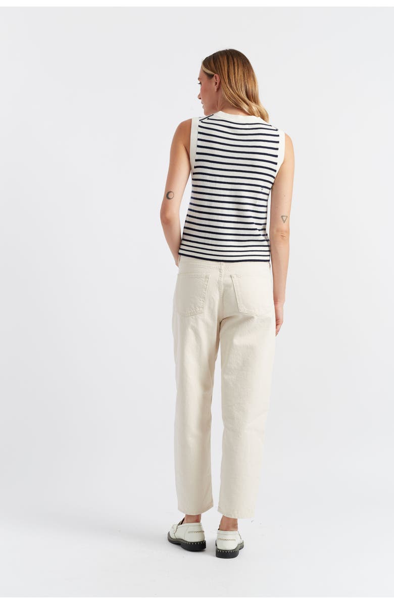 Chinti & Parker Pure Merino Heart Breton Tank, Alternate, color, Cream/Navy/True Red