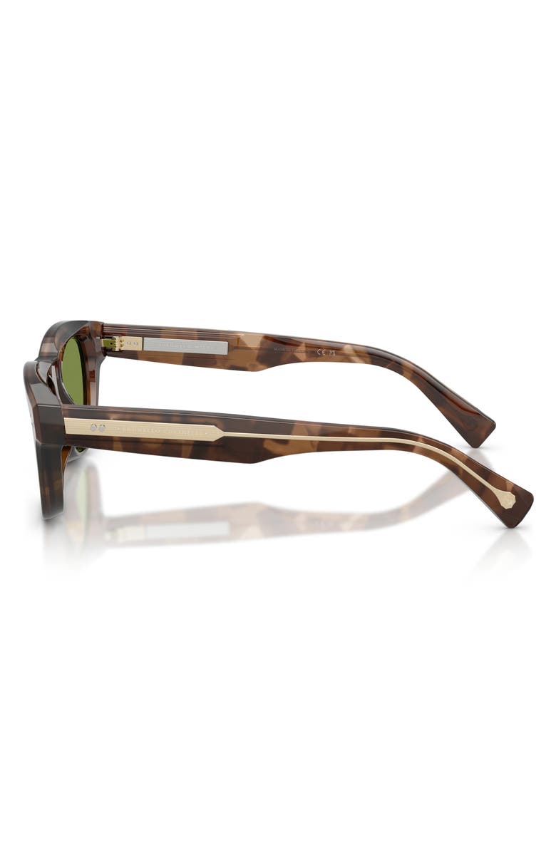 Brunello Cucinelli Stanley J 53mm Pillow Sunglasses, Alternate, color, Havana