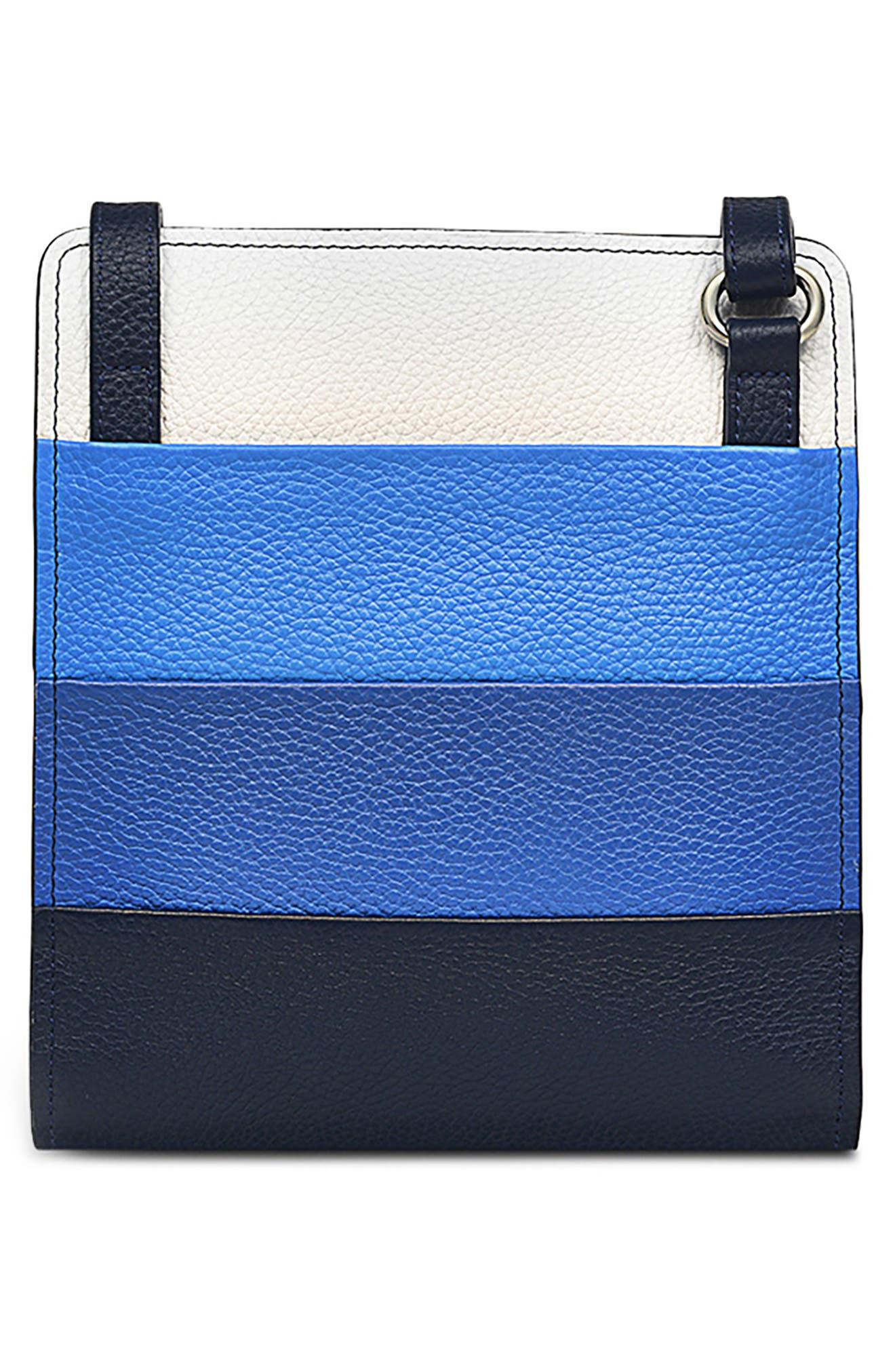 Radley Summer Street Stripe Mini Crossbody Bag, Alternate, color, Ink
