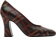 Burberry Check Leather Trinket Pumps