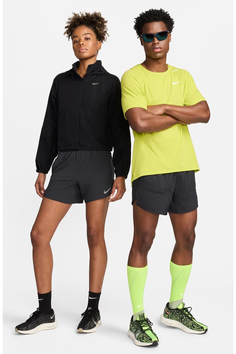 Dri-FIT Stride 5-Inch Running Shorts, Alternate, color, 010 BLACK/REFSIL