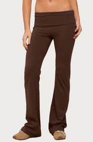 EDIKTED Oriane Foldover Flare Leggings