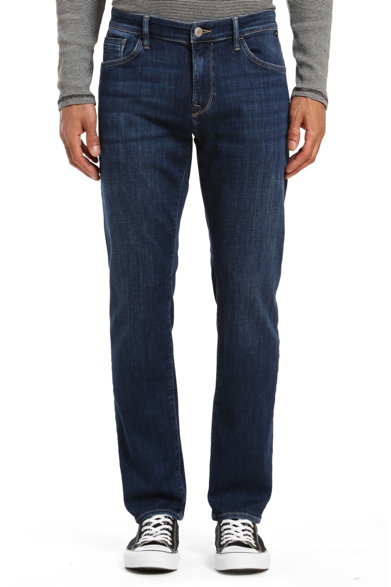Zach Straight Leg Jeans, Main, color, DARK FEATHER BLUE