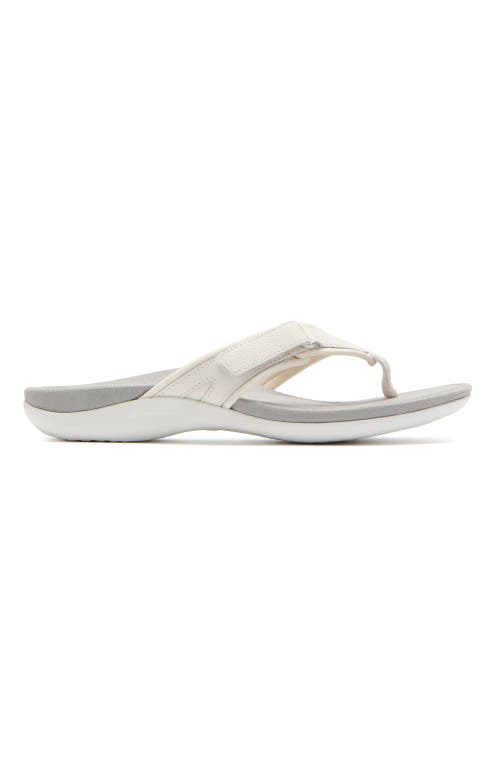 Abeo Oasis Sport Flip Flop In White - Metatarsal