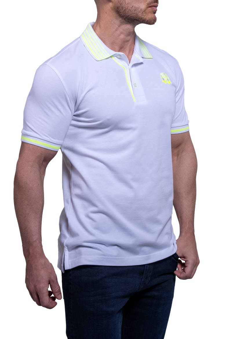 Tiplogo22 White Piqué Polo, Alternate, color, WHITE