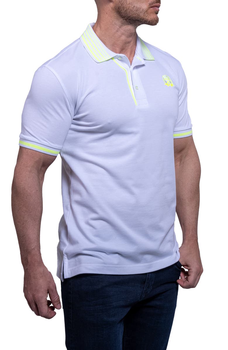 Maceoo Tiplogo22 White Piqué Polo, Alternate, color, White