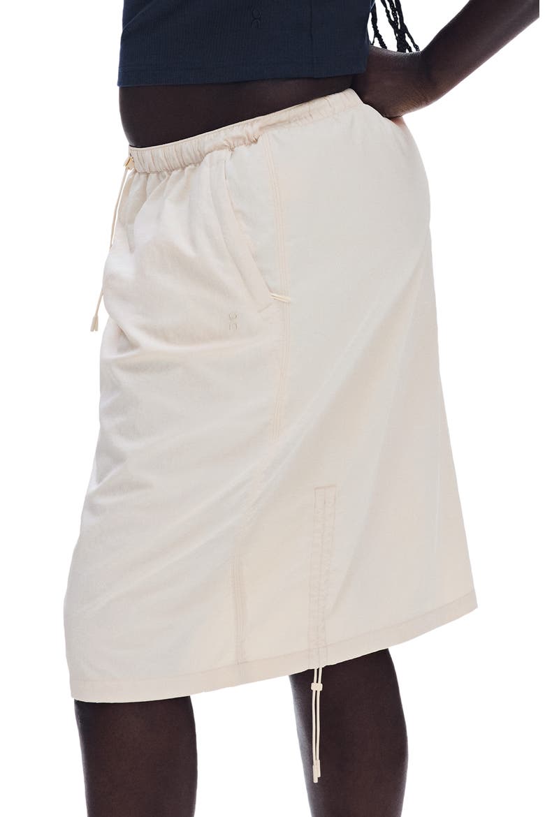 x Zendaya Drawstring Midi Skirt, Alternate, color, GRAIN