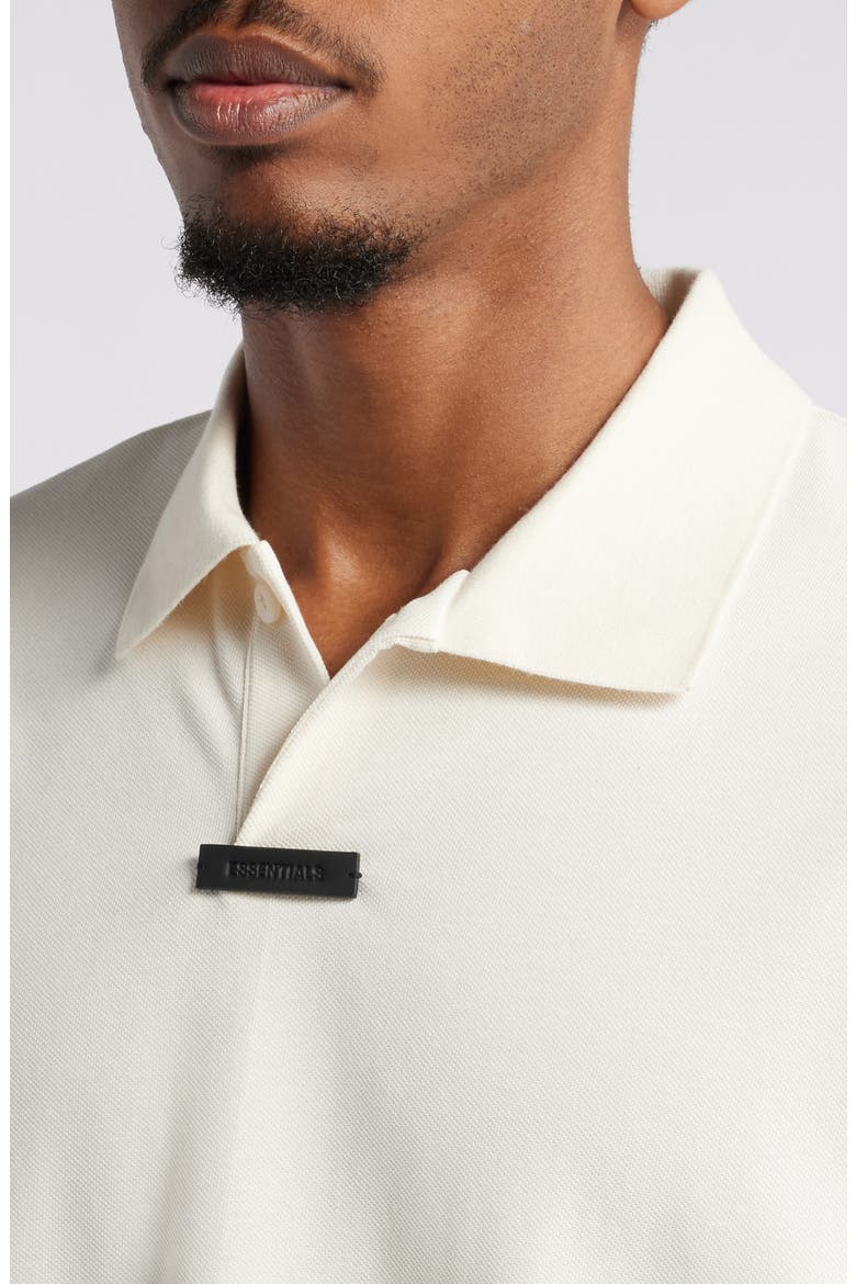 Gender Inclusive Oversize Cotton Blend Piqué Polo, Alternate, color, SHELL