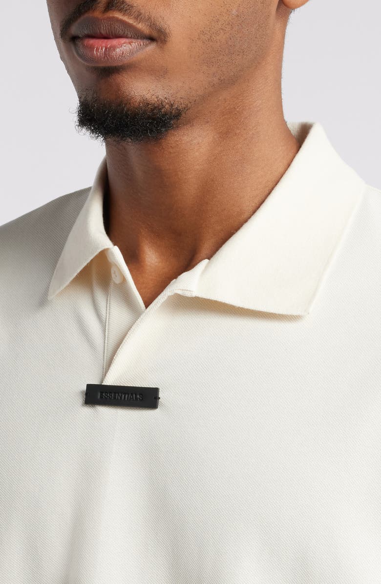 Fear of God Essentials Gender Inclusive Oversize Cotton Blend Piqué Polo, Alternate, color,