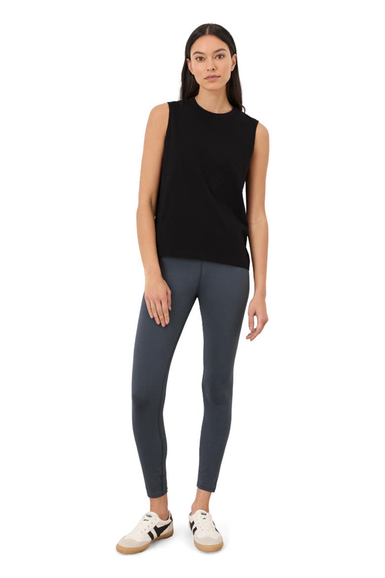 Organic Cotton Soft-Slub Essential Tank, Main, color, Black