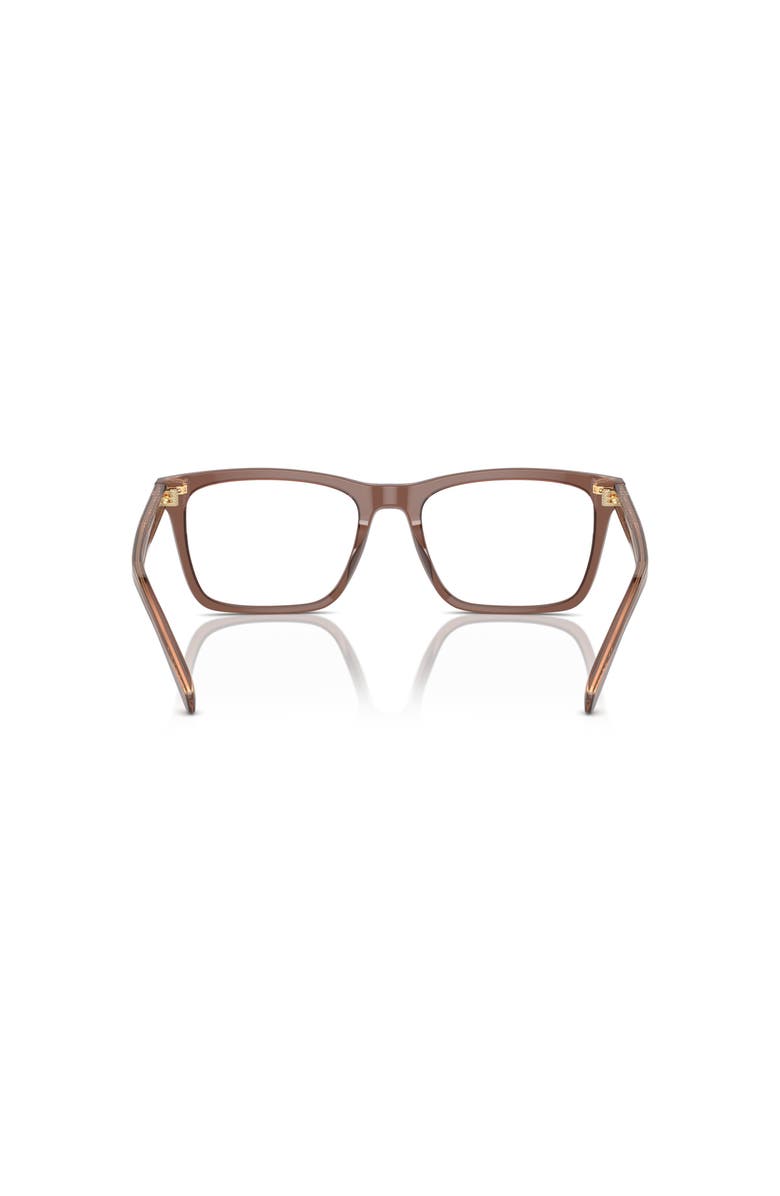 COACH 54mm Square optical glasses, Alternate, color, Brown