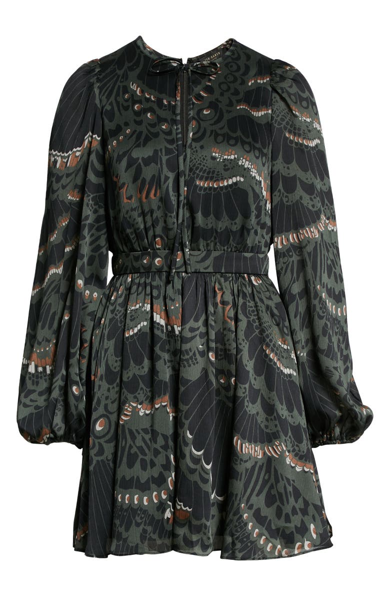 Ted Baker London Chrissy Mix Print Long Sleeve Dress, Alternate, color, 