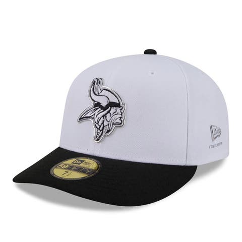 Men's New Era  White/Black Minnesota Vikings 2026 NFL Draft Pre-Curved 59FIFTY Fitted Hat