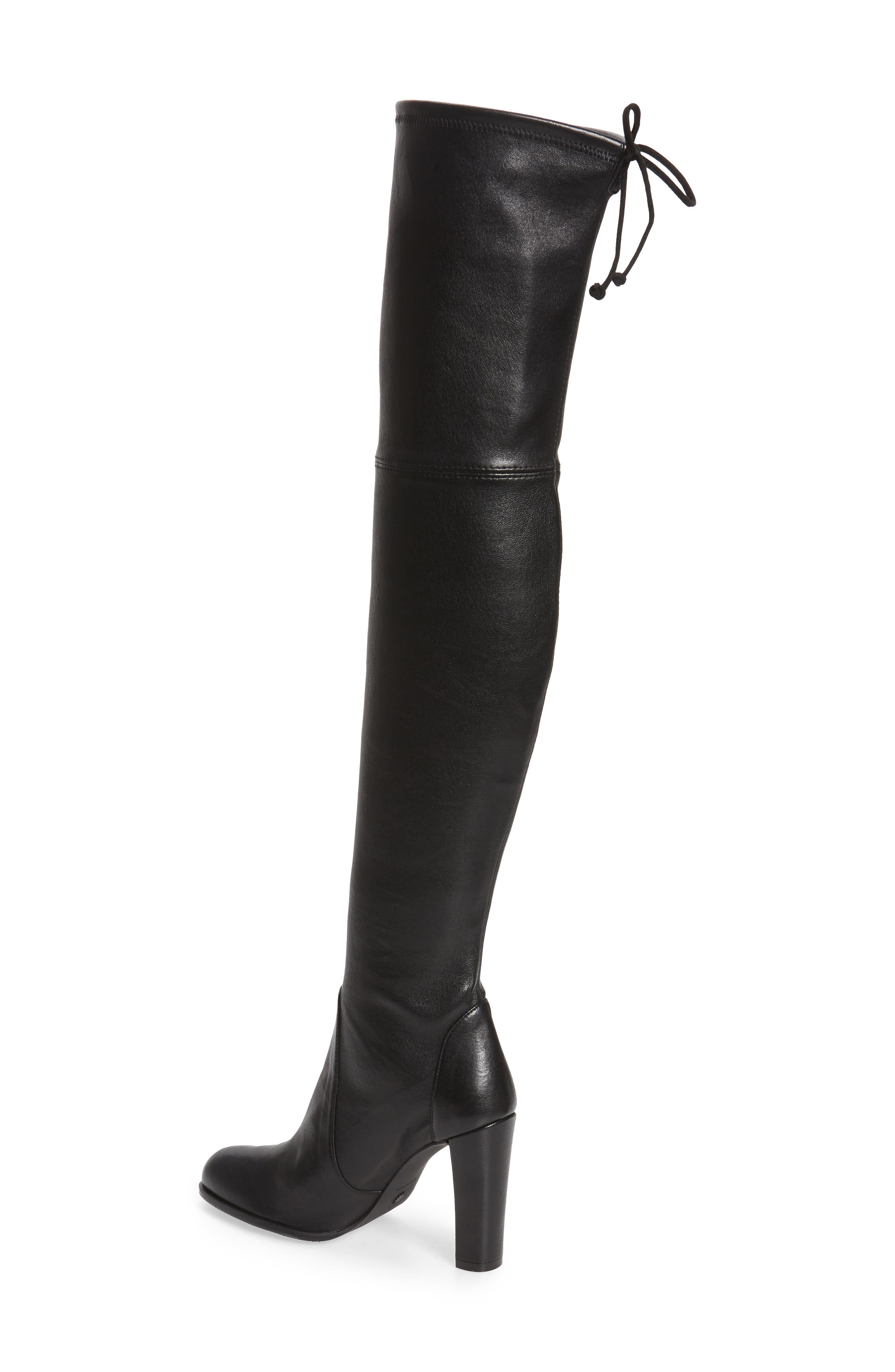 Highland Over The Knee Boot, Alternate, color, BLACK