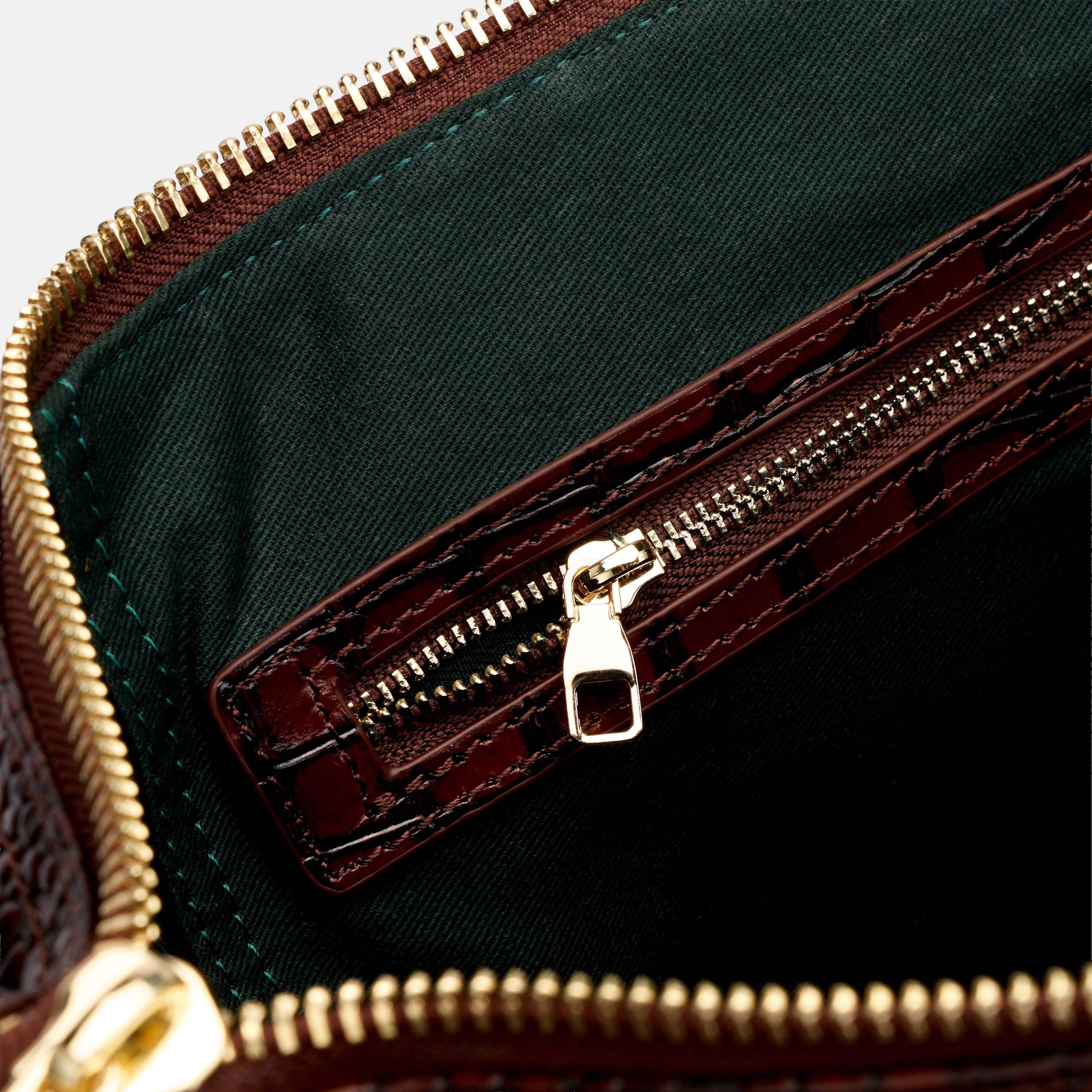Large Weekender Duffle Bag, Alternate, color, Brown Croc