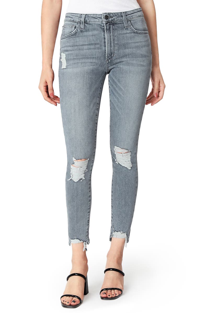 Joe's The Charlie Ripped High Waist Ankle Skinny Jeans, Main, color,