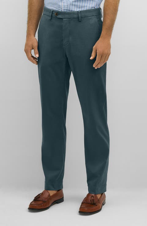 The Friday Regular Flat Front Straight Leg Cotton Chinos