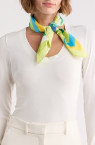 Steve Madden Intersecting Stripe Square Scarf