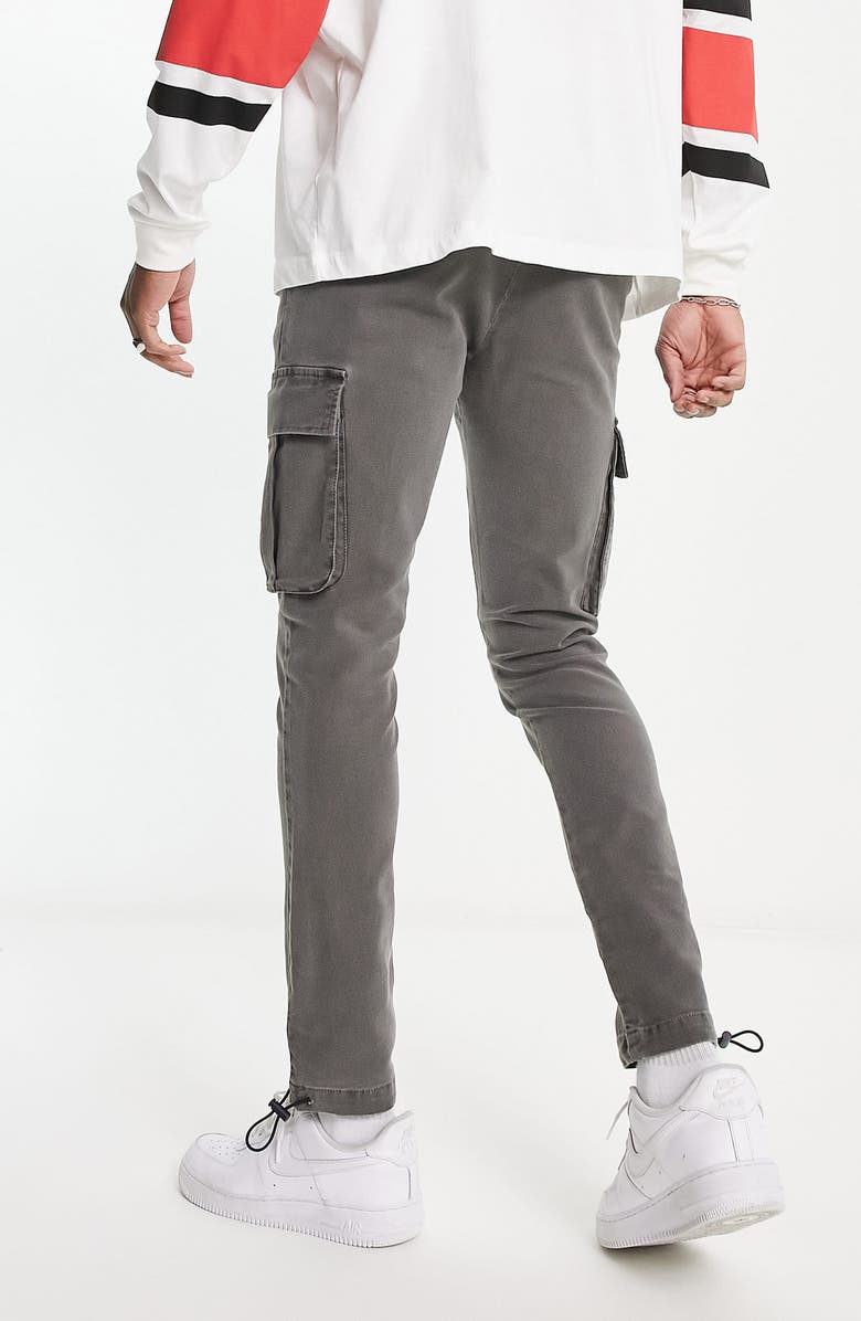 ASOS DESIGN Skinny Cargo Pants, Alternate, color,