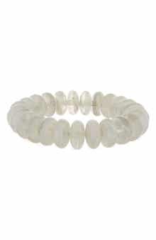 Nordstrom Bold Disc Beaded Stretch Bracelet