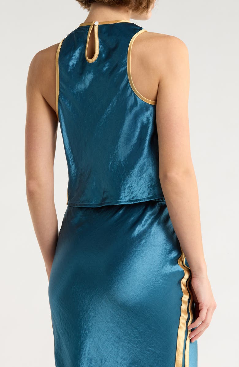 MOTHER The Athletic Tank, Alternate, color, Teamwork Marine And Yellow