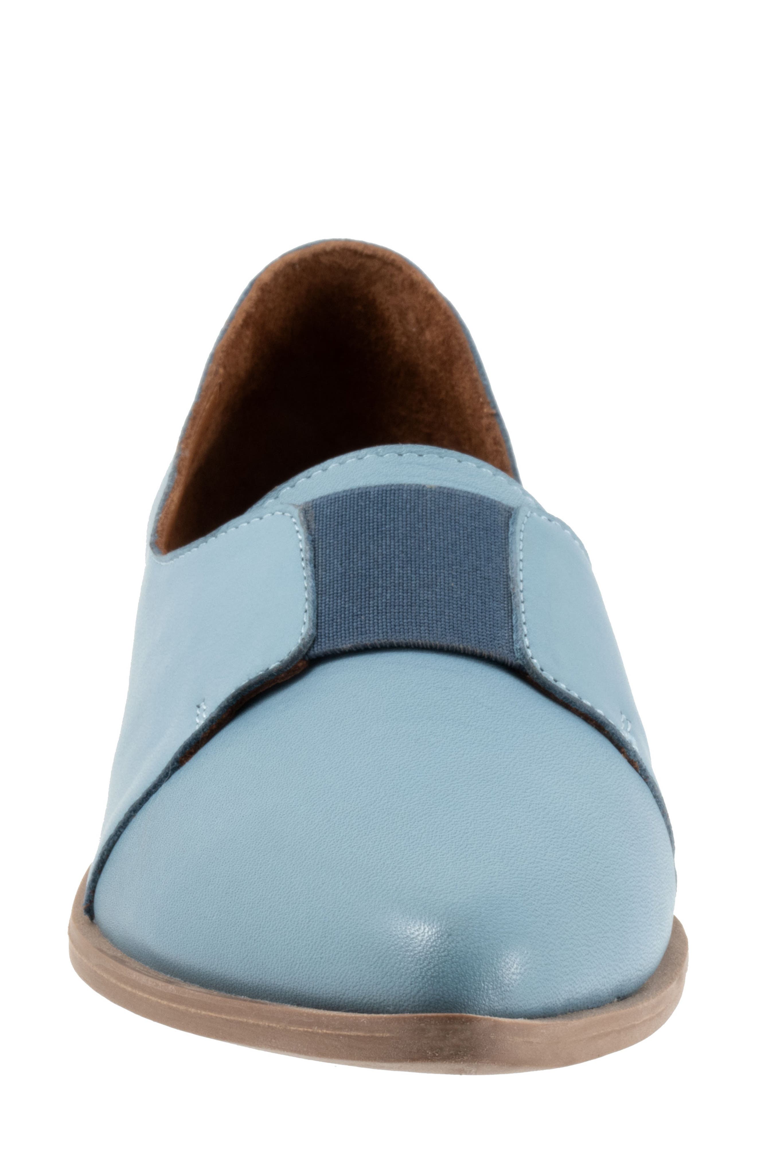 Brenda Half d'Orsay Pointed Toe Flat, Alternate, color, DENIM