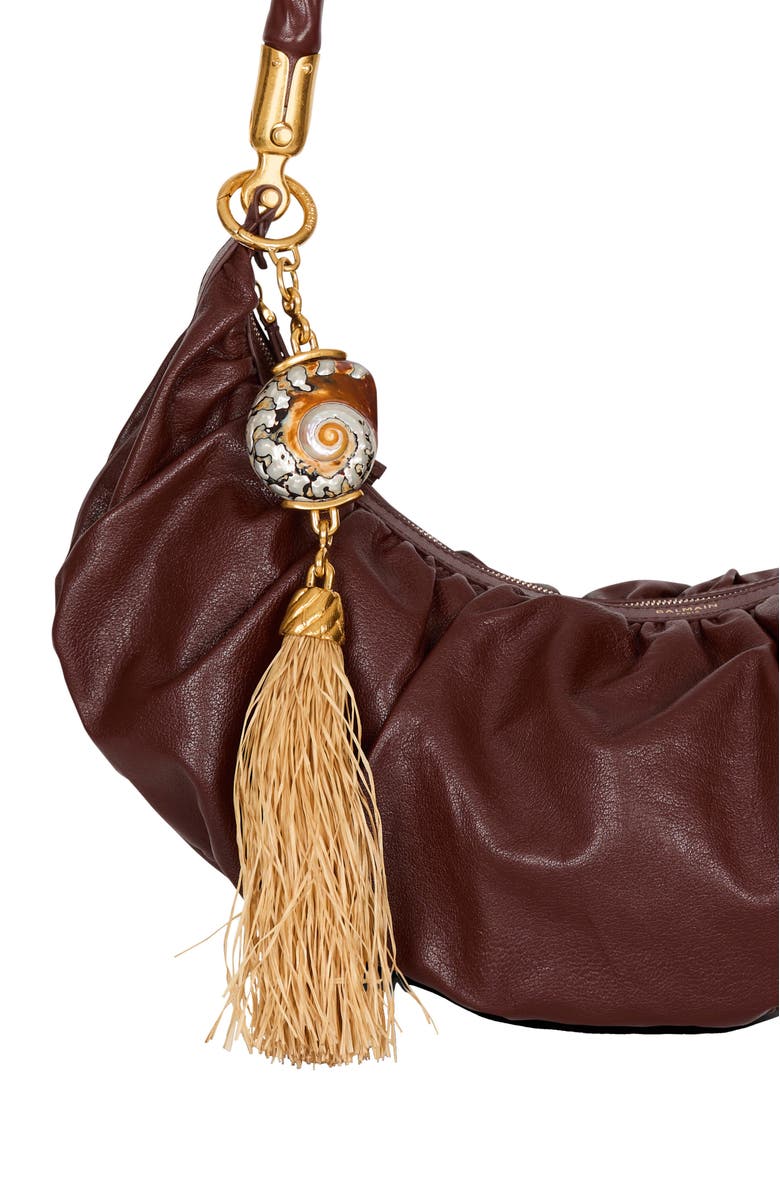 Balmain Shell and tassel charm, Alternate, color, Gold