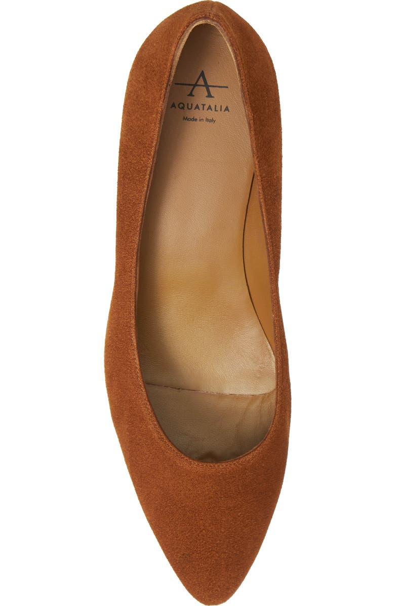 Aquatalia Pasha Weatherproof Pump, Alternate, color, Caramel Suede