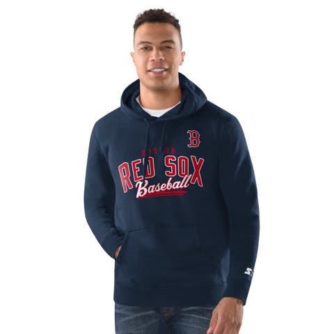 Men's Starter Navy Boston Red Sox Classic Pullover Hoodie