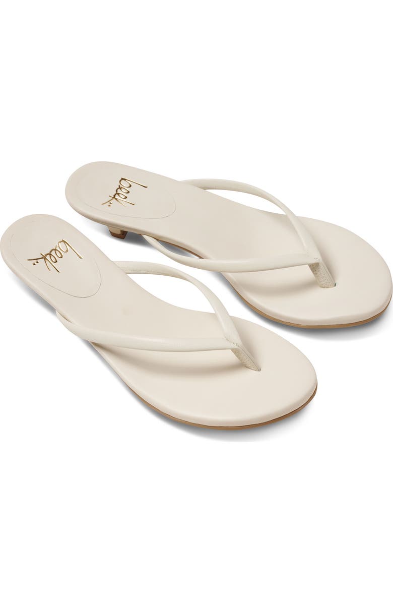Beek Corella Kitten Heel Flip Flop, Main, color, Vanilla