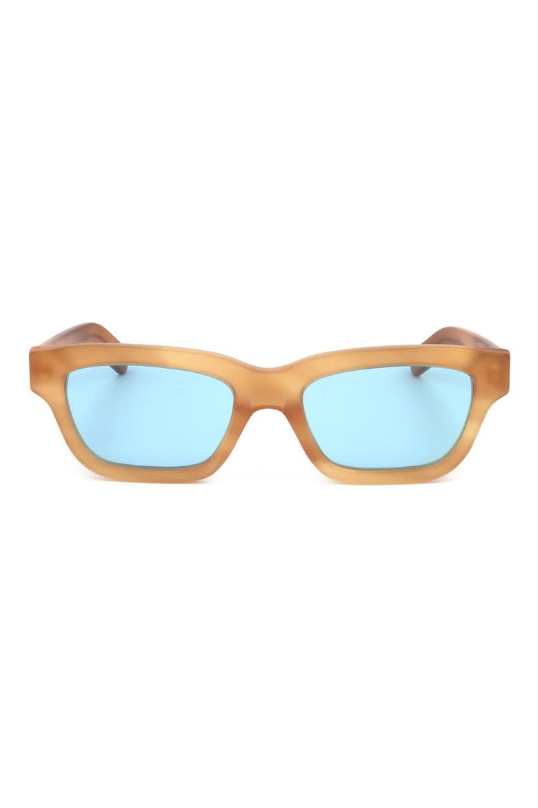 54mm Square Sunglasses, Main, color, LIGHT BROWN