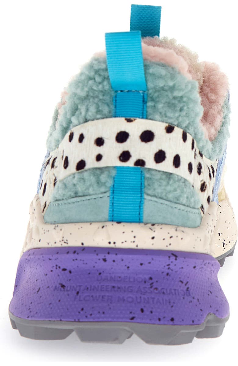 Flower MOUNTAIN Kotetsu Faux Shearling Sneaker, Alternate, color, Mustard