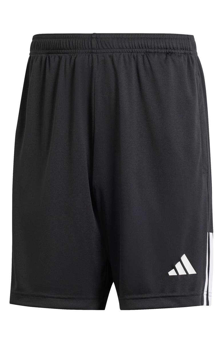 adidas Sereno 3-Stripes AEROREADY Shorts, Main, color, Black/ White