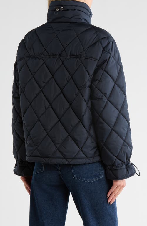 Sam Edelman Patch Pocket Quilted Jacket In Blue