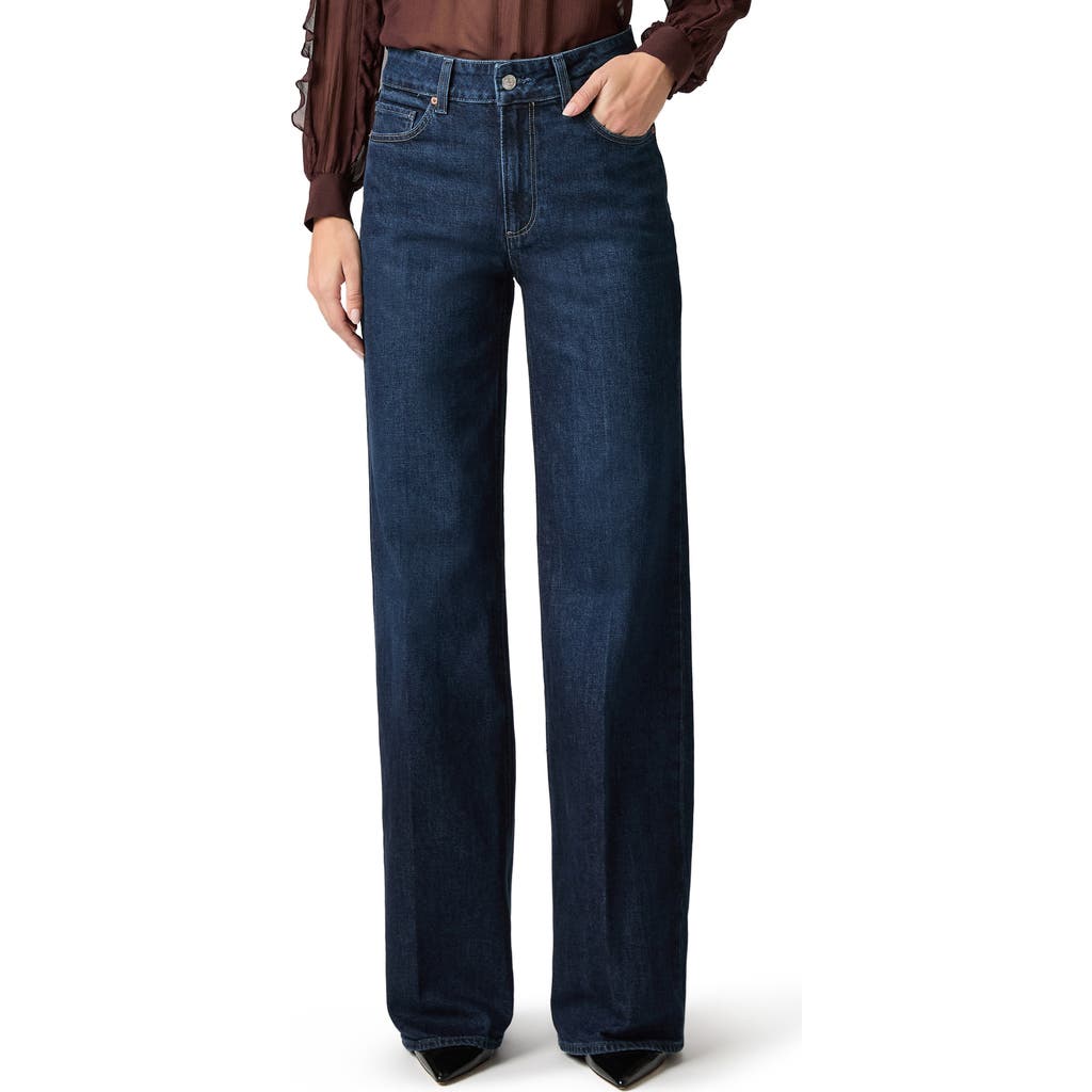 Paige Sasha High Waist Wide Leg Jeans In Blue