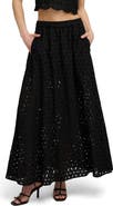 Favorite Daughter The Pretty Please Eyelet Embroidered Cotton Maxi Skirt