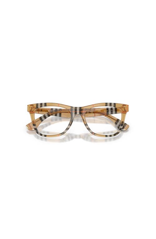 Burberry 45mm Square Optical Glasses In Neutral
