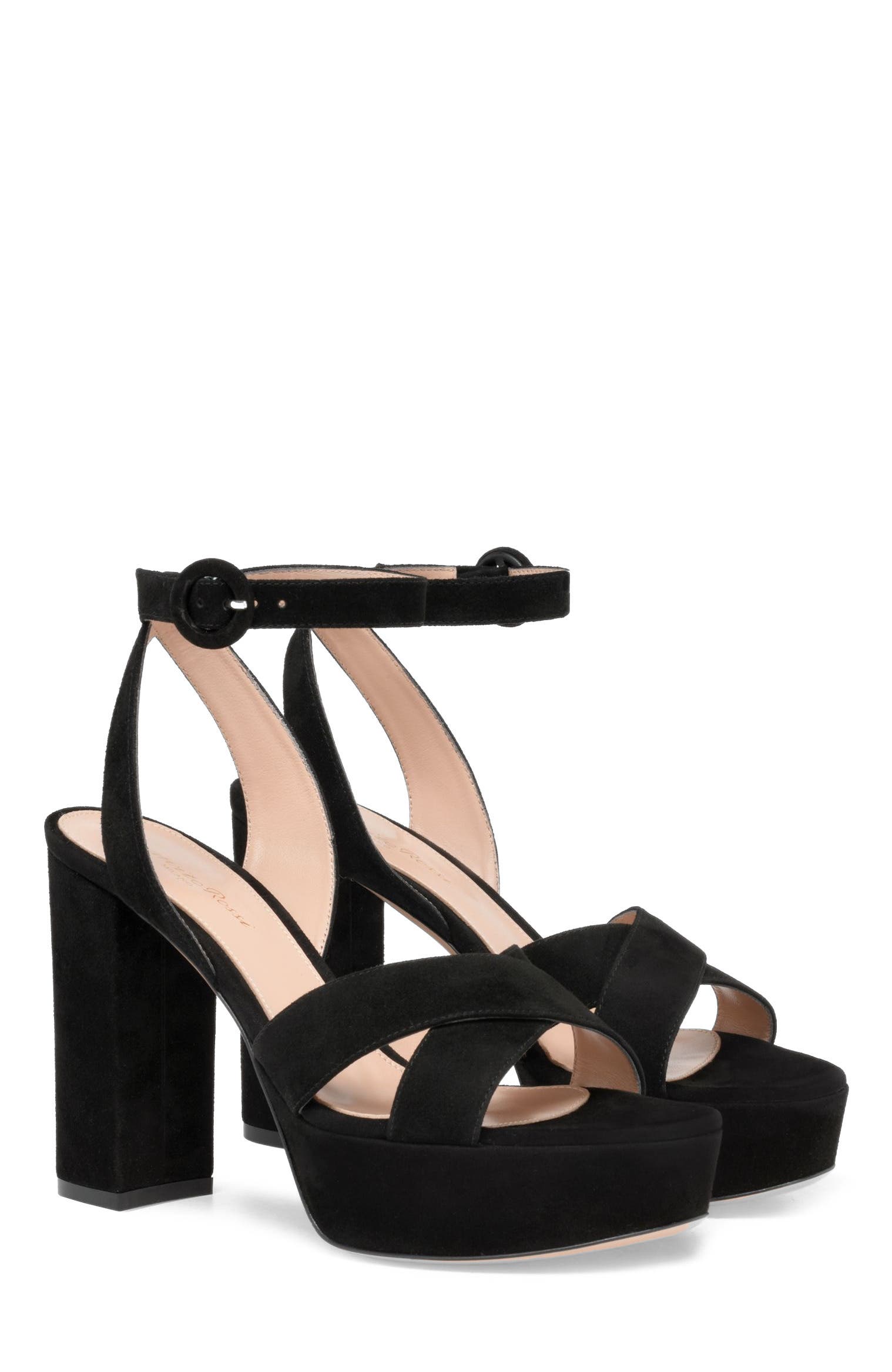 Gianvito Rossi Sabrina Sandals, Alternate, color, Black