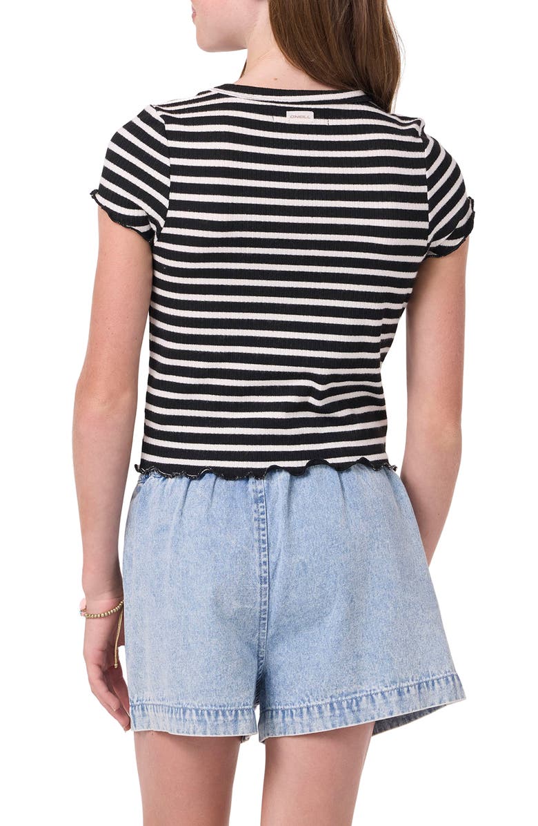 O'Neill Kids' Merrit Stripe T-Shirt, Alternate, color, Black