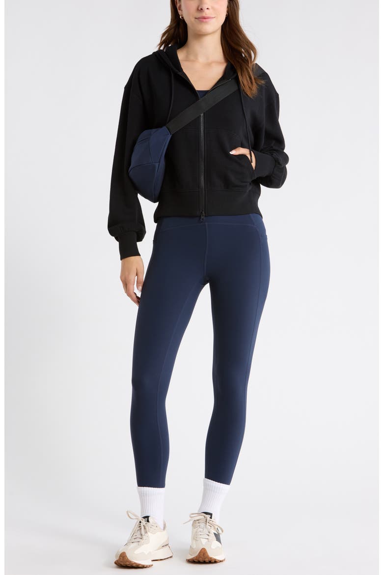 Go Easy Terry Zip Hoodie, Alternate, color, BLACK