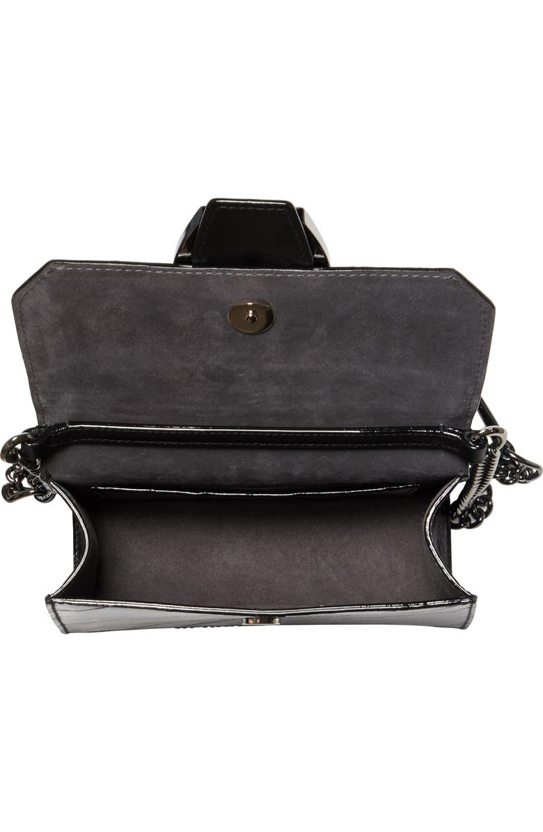 Jimmy Choo Madeline Stripe Eel Skin Crossbody Bag, Alternate, color,